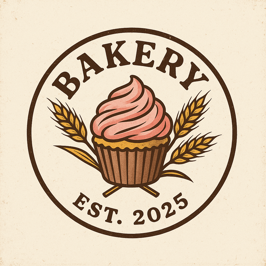 circular bakery badge logo 