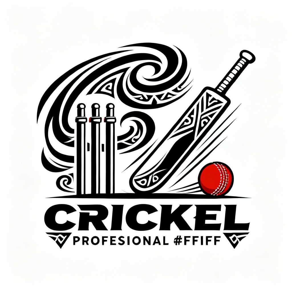  tribal-inspired cricket logo 