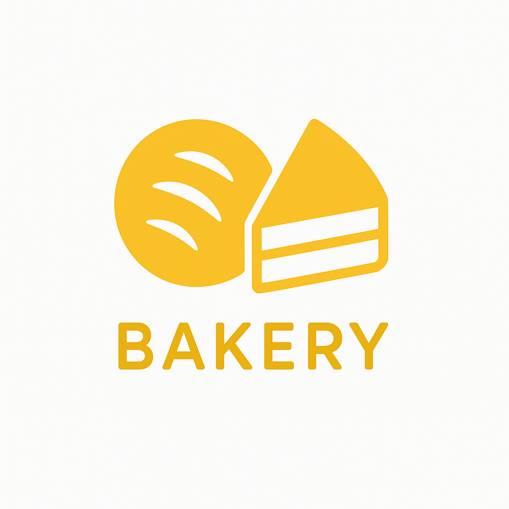 minimalist abstract bakery logo