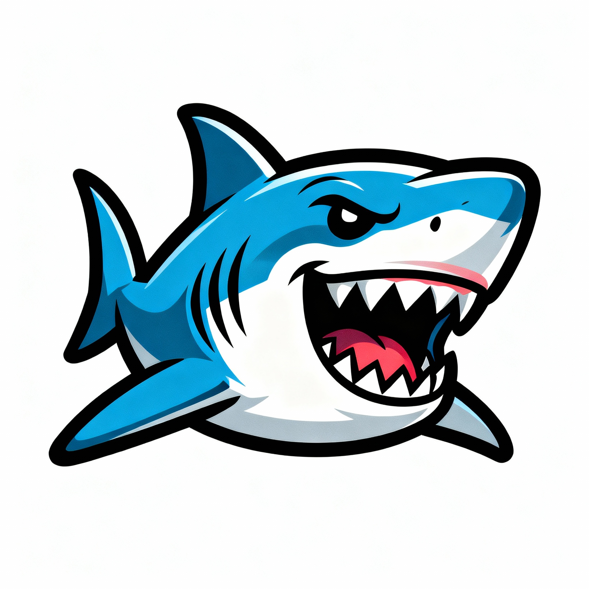 shark mascot logo 
