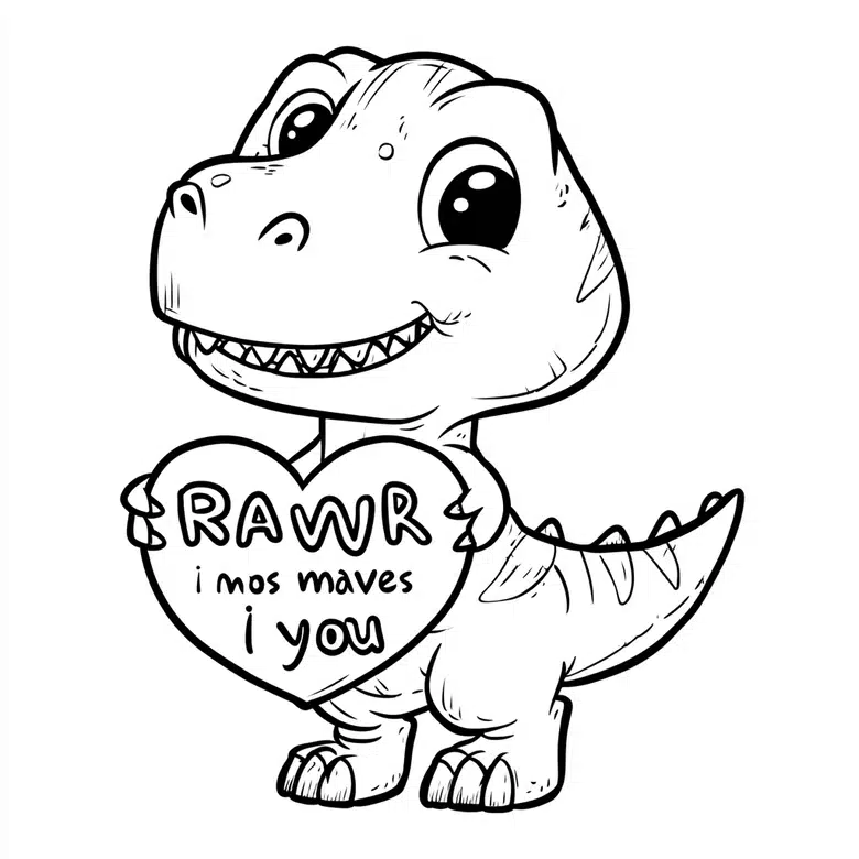coloring pages valentines