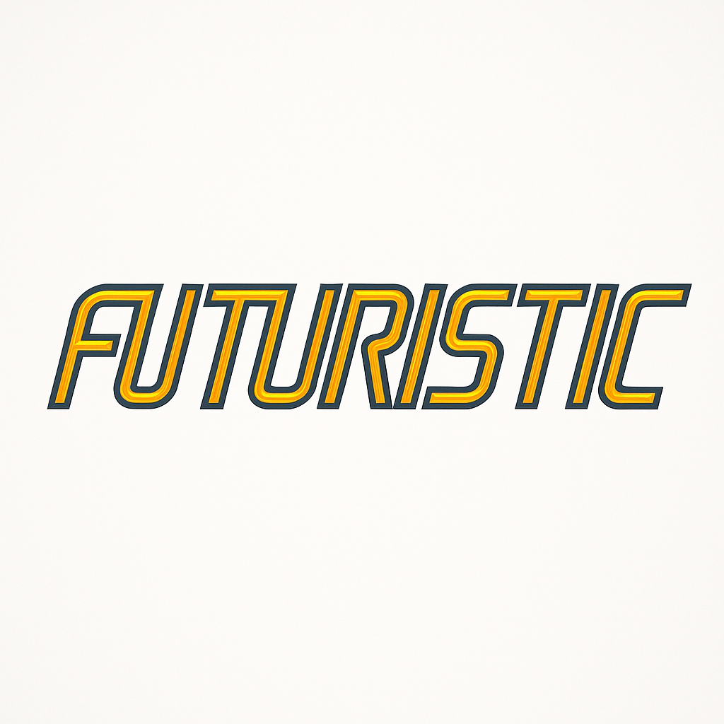  sleek futuristic font logo