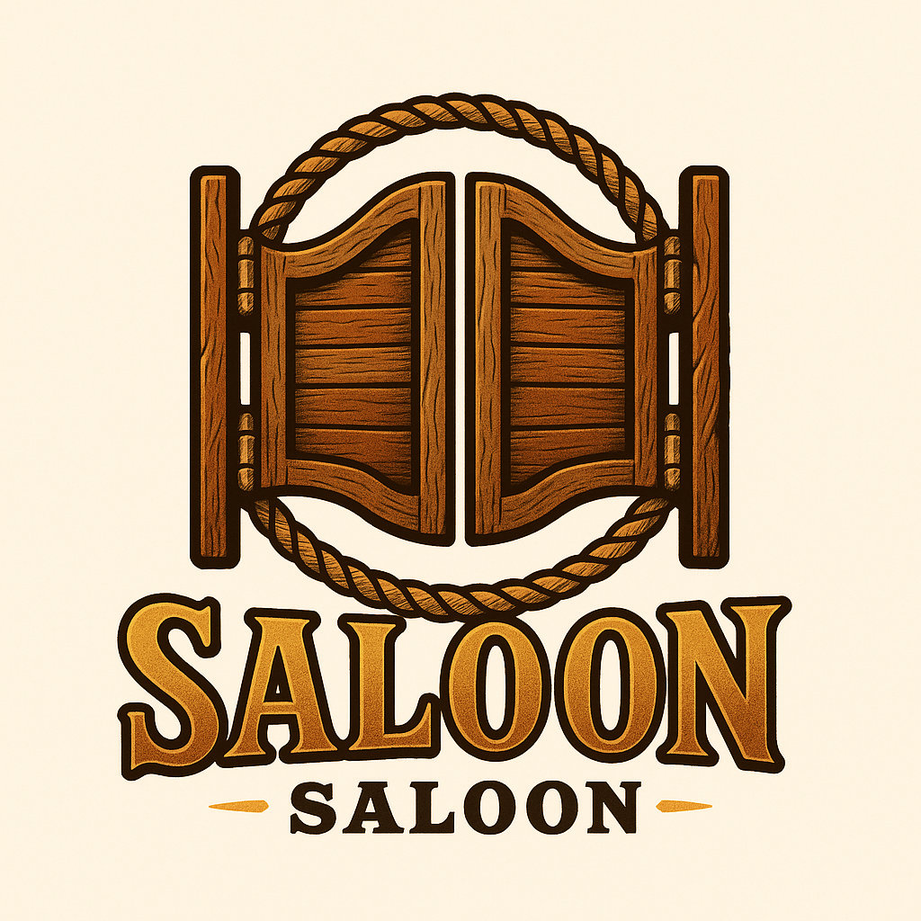  western saloon-style bar logo 