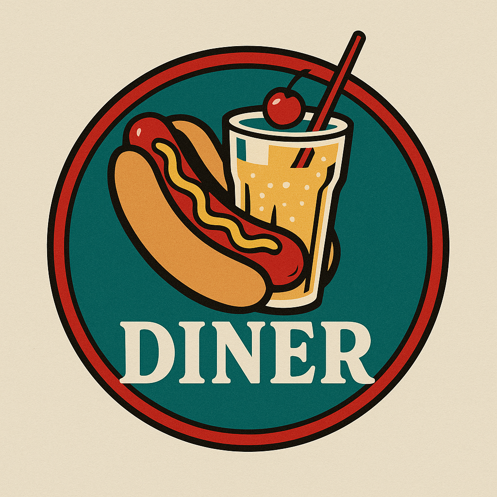 retro diner emblem 5