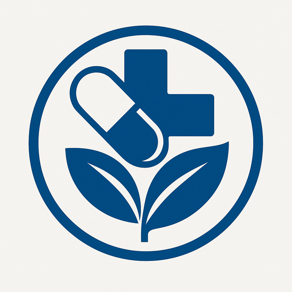 Circular illustration pharmacy logo 04