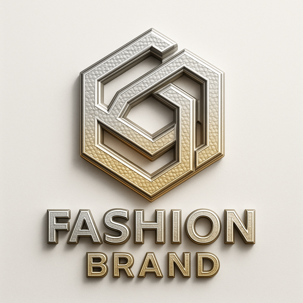  clothing logo with embossed 