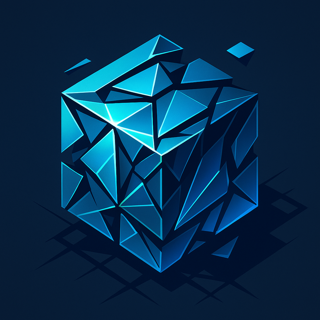 3D abstract cube logo