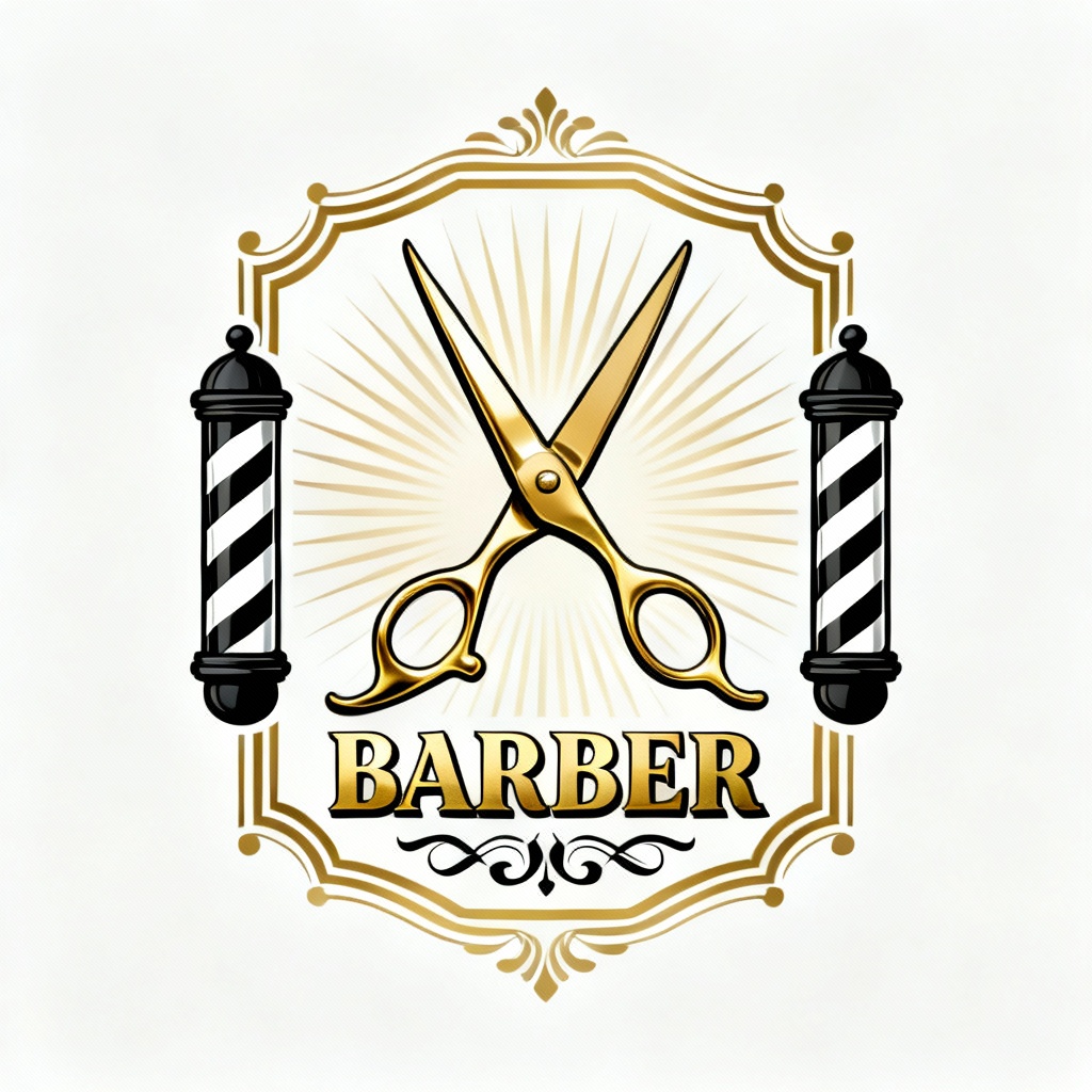 Luxury barber logo