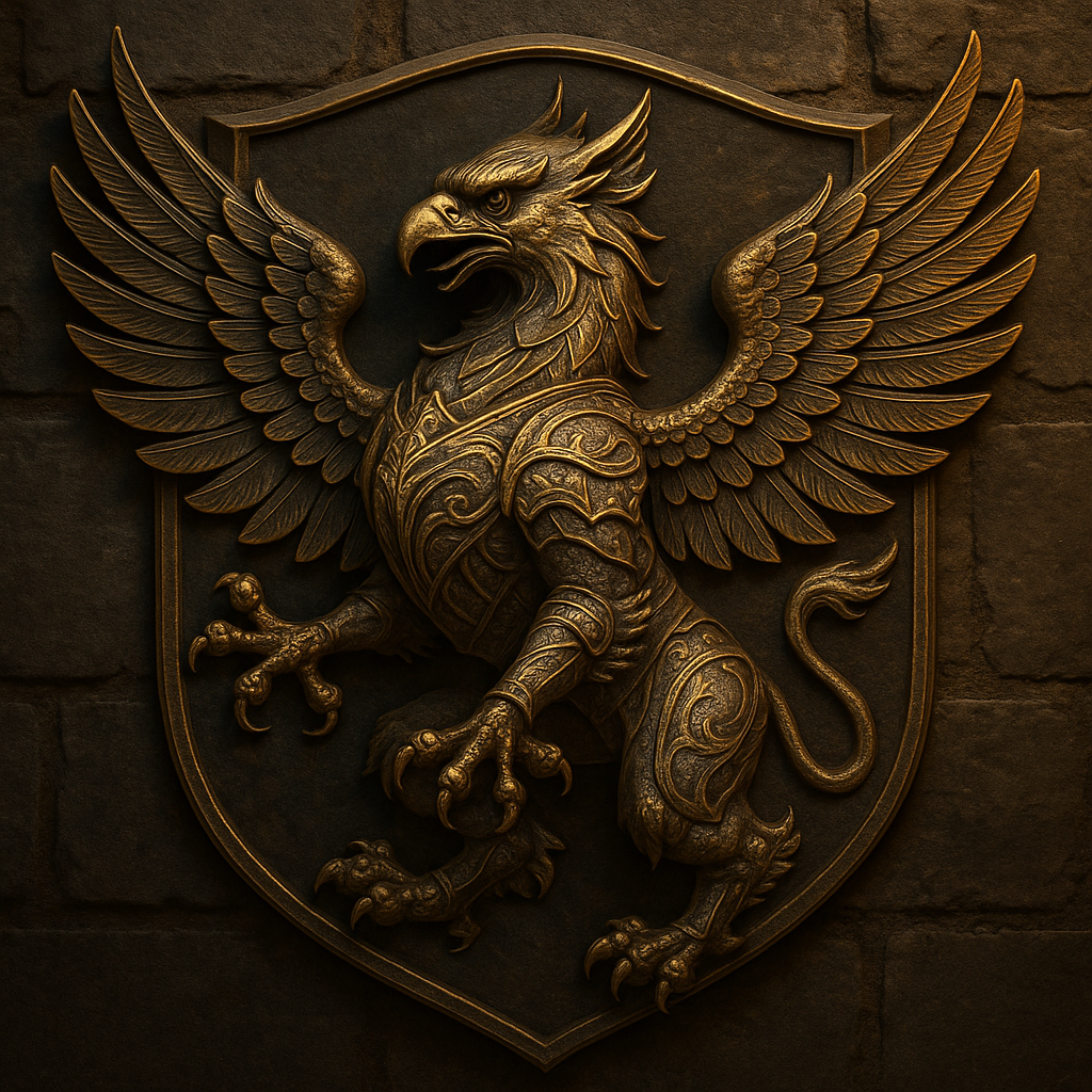 mythical griffin crest 