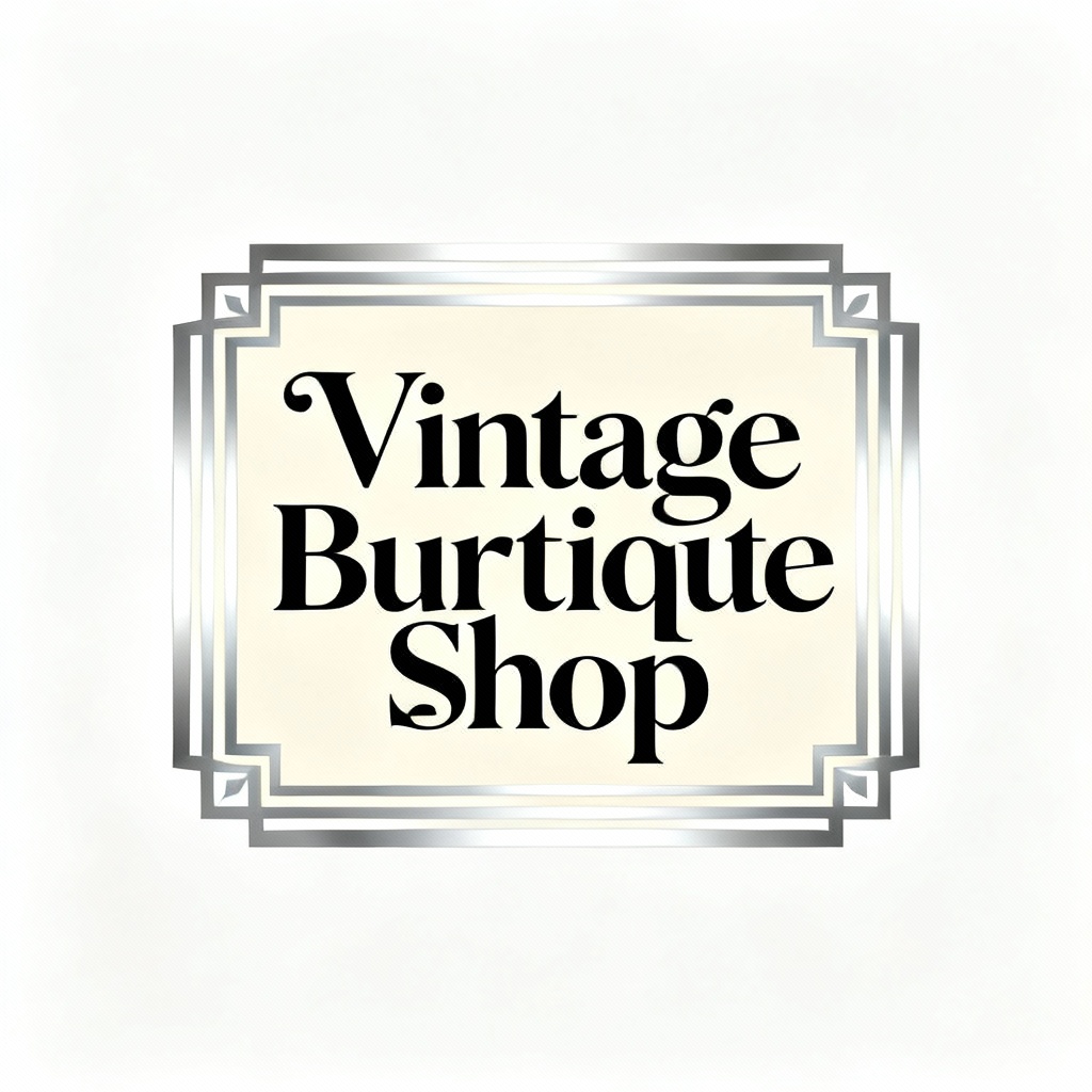 a vintage boutique shop logo