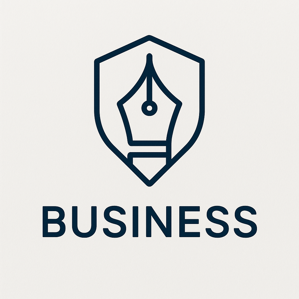 monoline abstract logo for business c