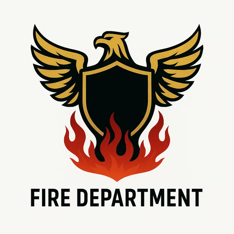 fire department logo with eagle3
