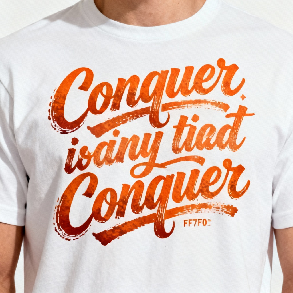 t-shirt logo with hand-lettered 22