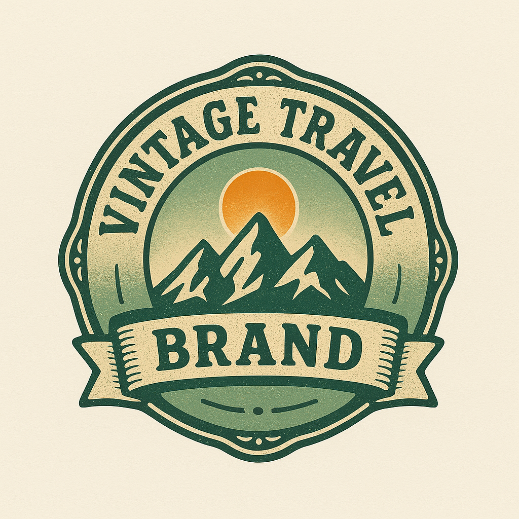  vintage travel badge l
