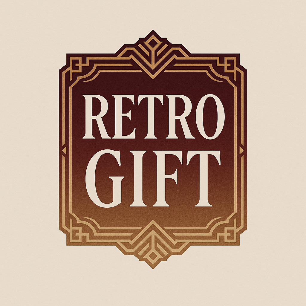 a retro gift logo