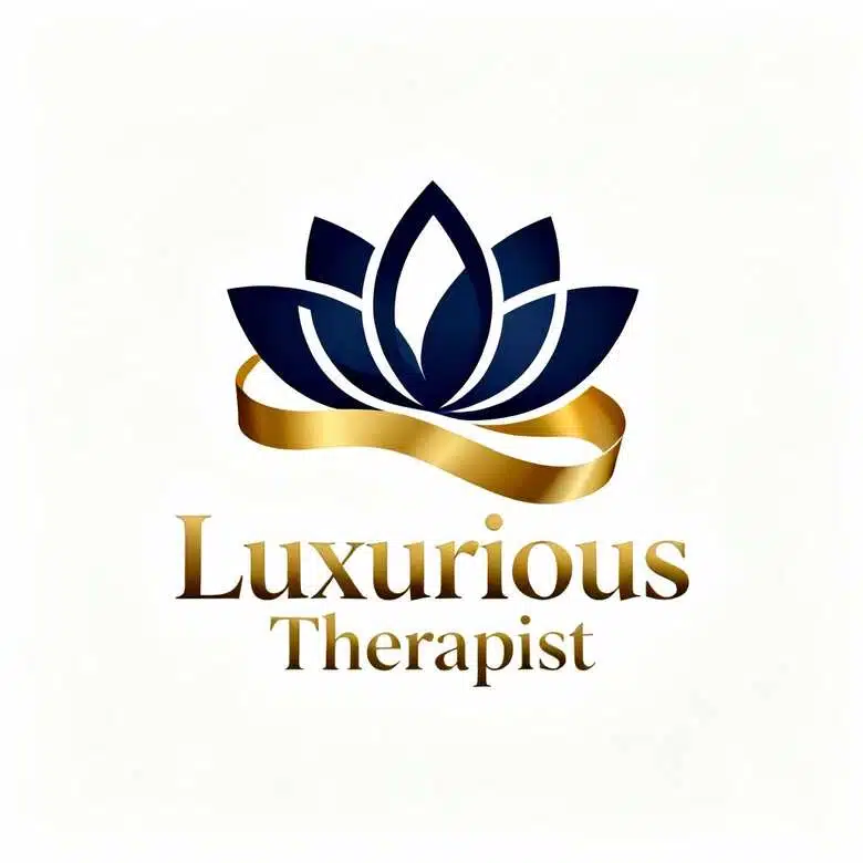Gold luxurious therapist logo