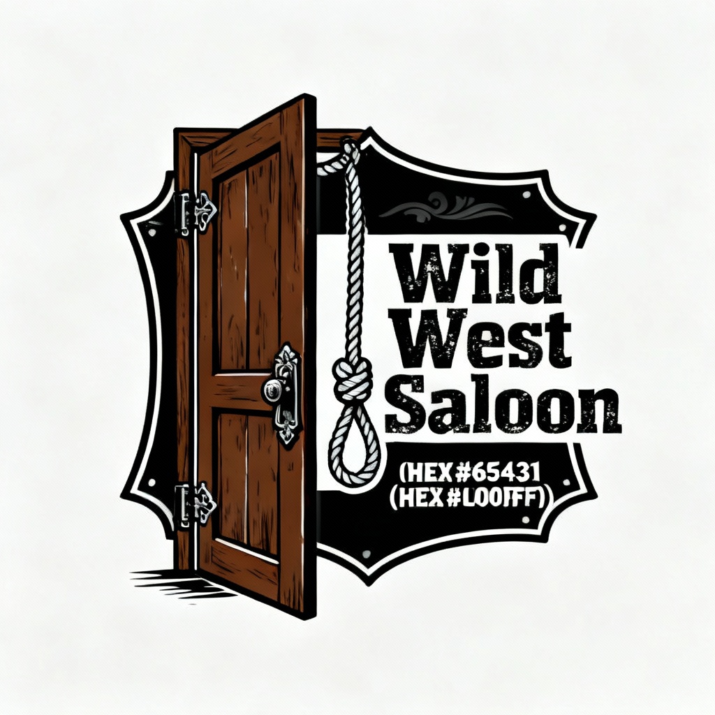 western saloon-style bar logo