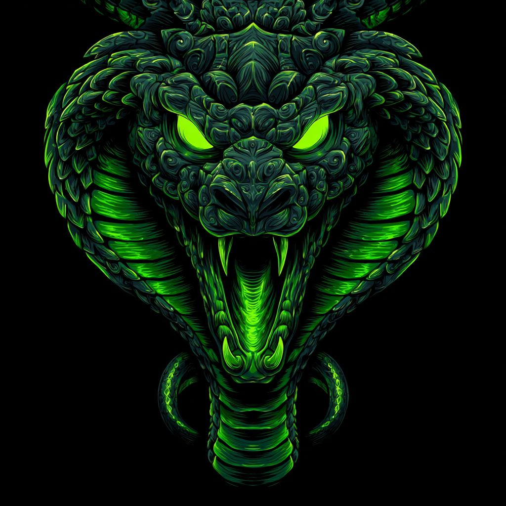 poisonous snake emblem