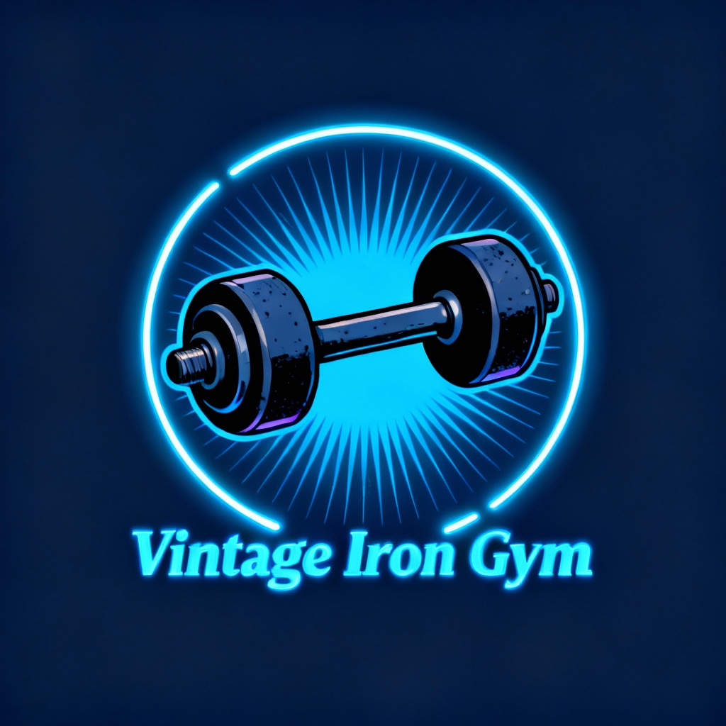 retro gym logo 2