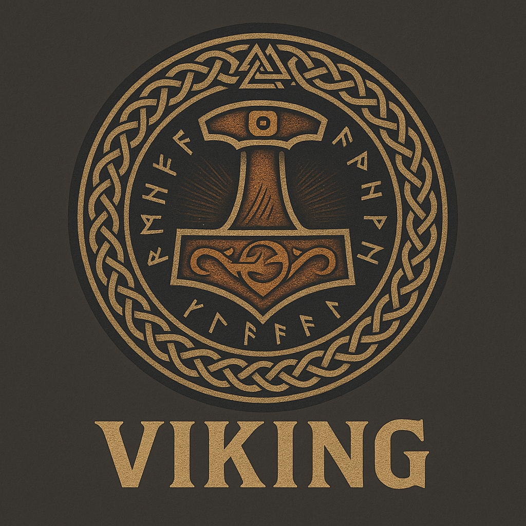 medieval Viking warrior logo 3