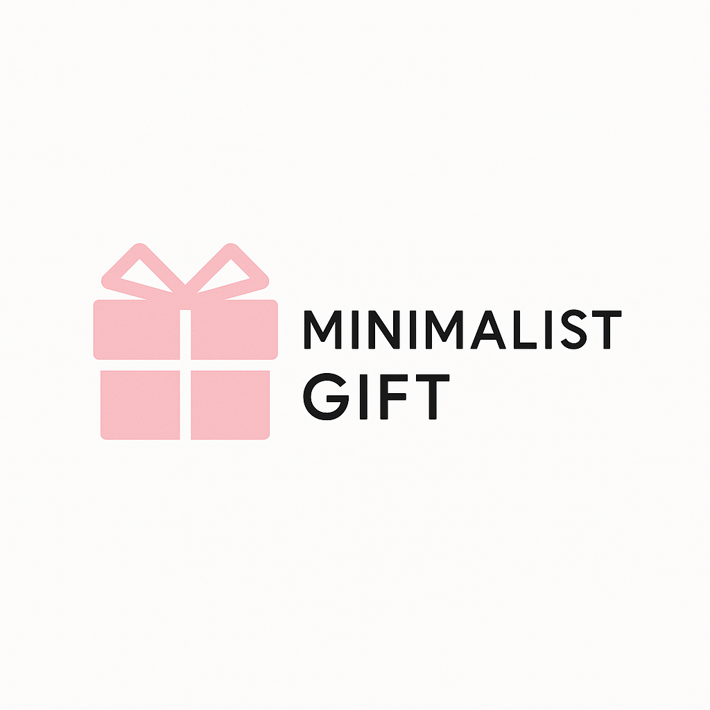 a minimalist gift logo pink