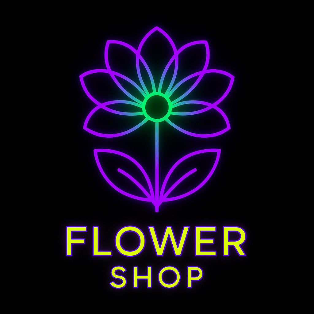 neon flower shop logo1