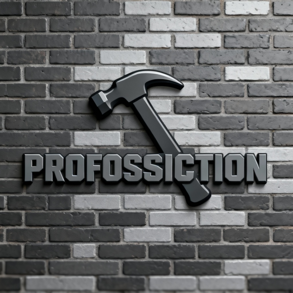  sleek metallic construction logo with 1111