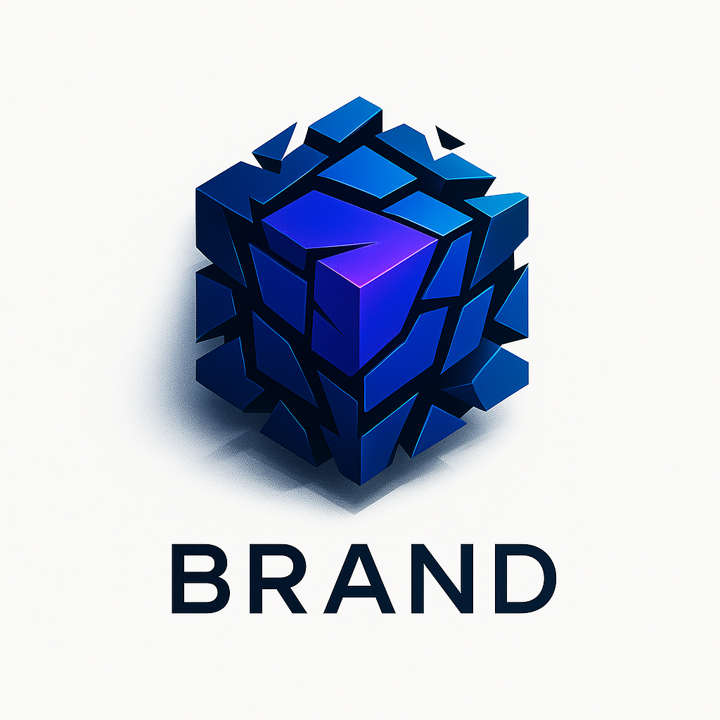3D abstract cube logo 22