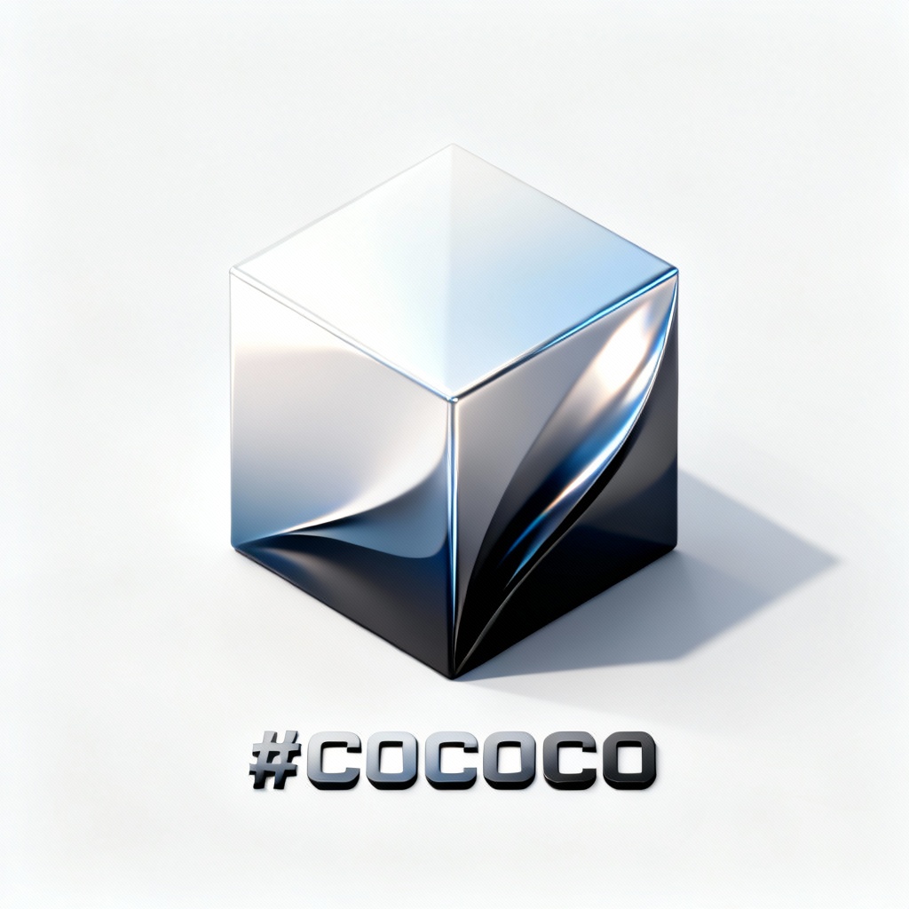 3D abstract cube logo 1