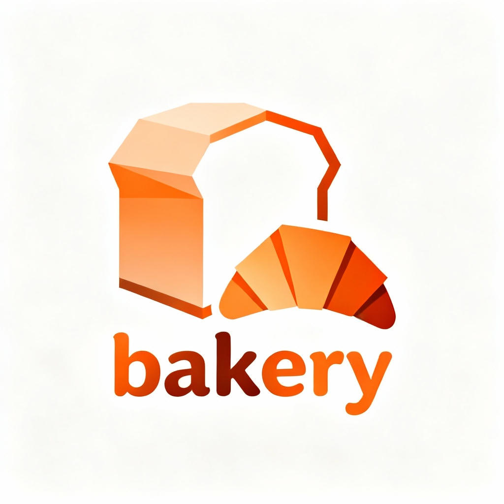geometric abstract bakery logo 