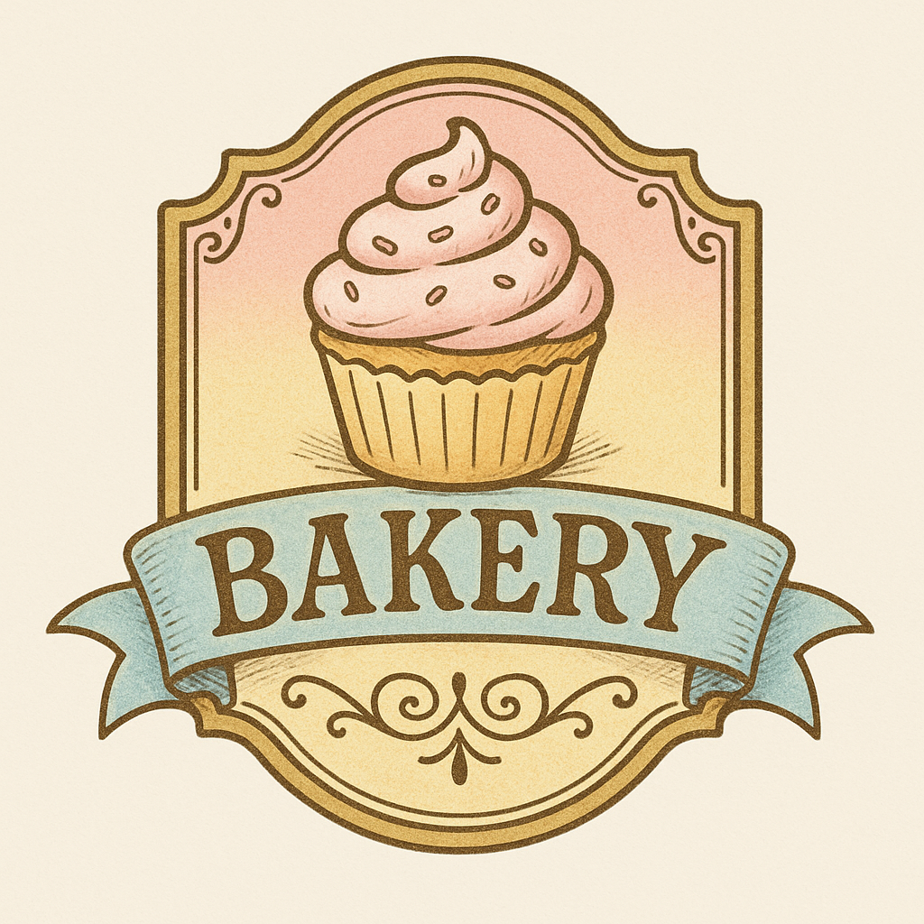 retro badge-style bakery logo 2