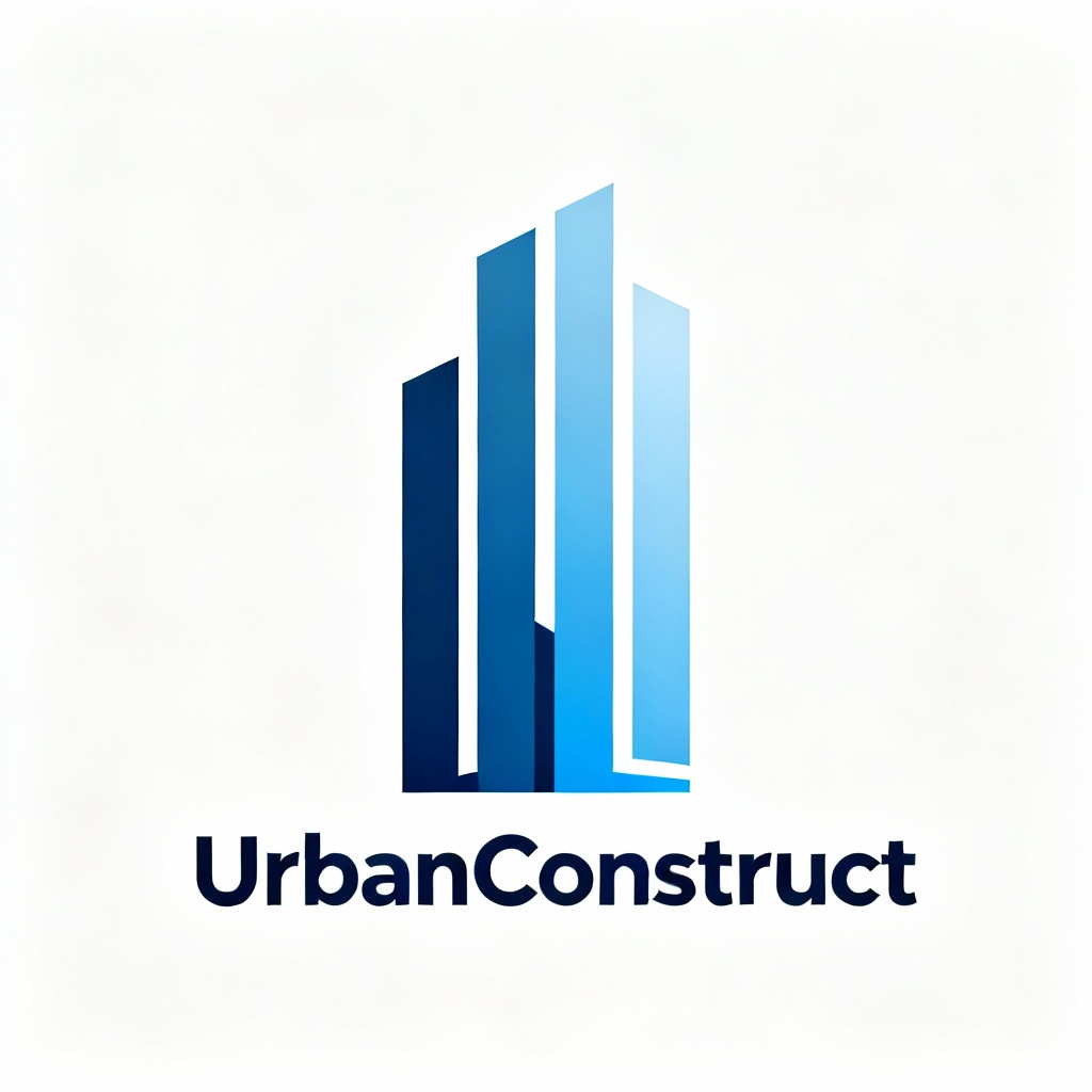  construction logo inspired by city skylines with 