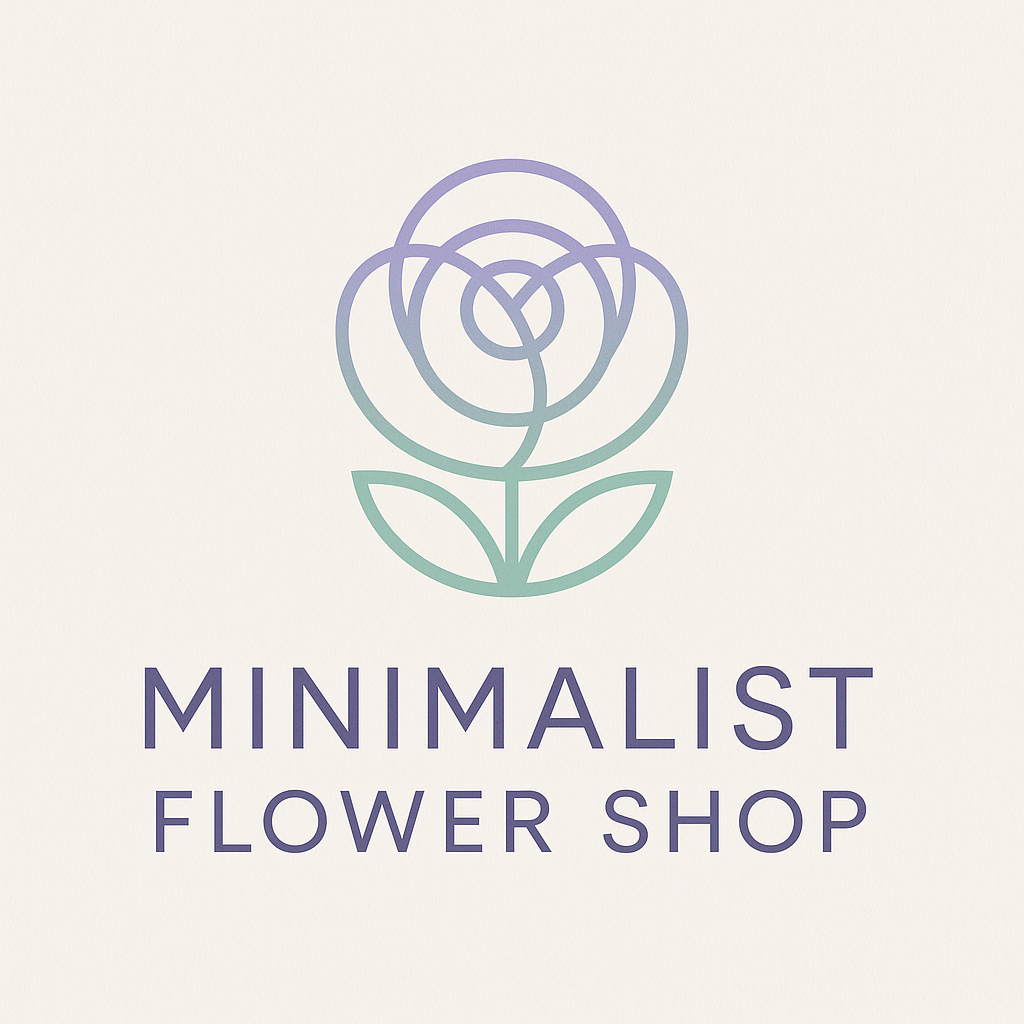minimalist flower shop logo4