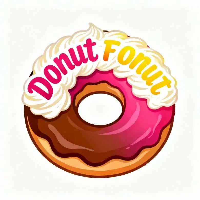 a hand-lettered donut logo1