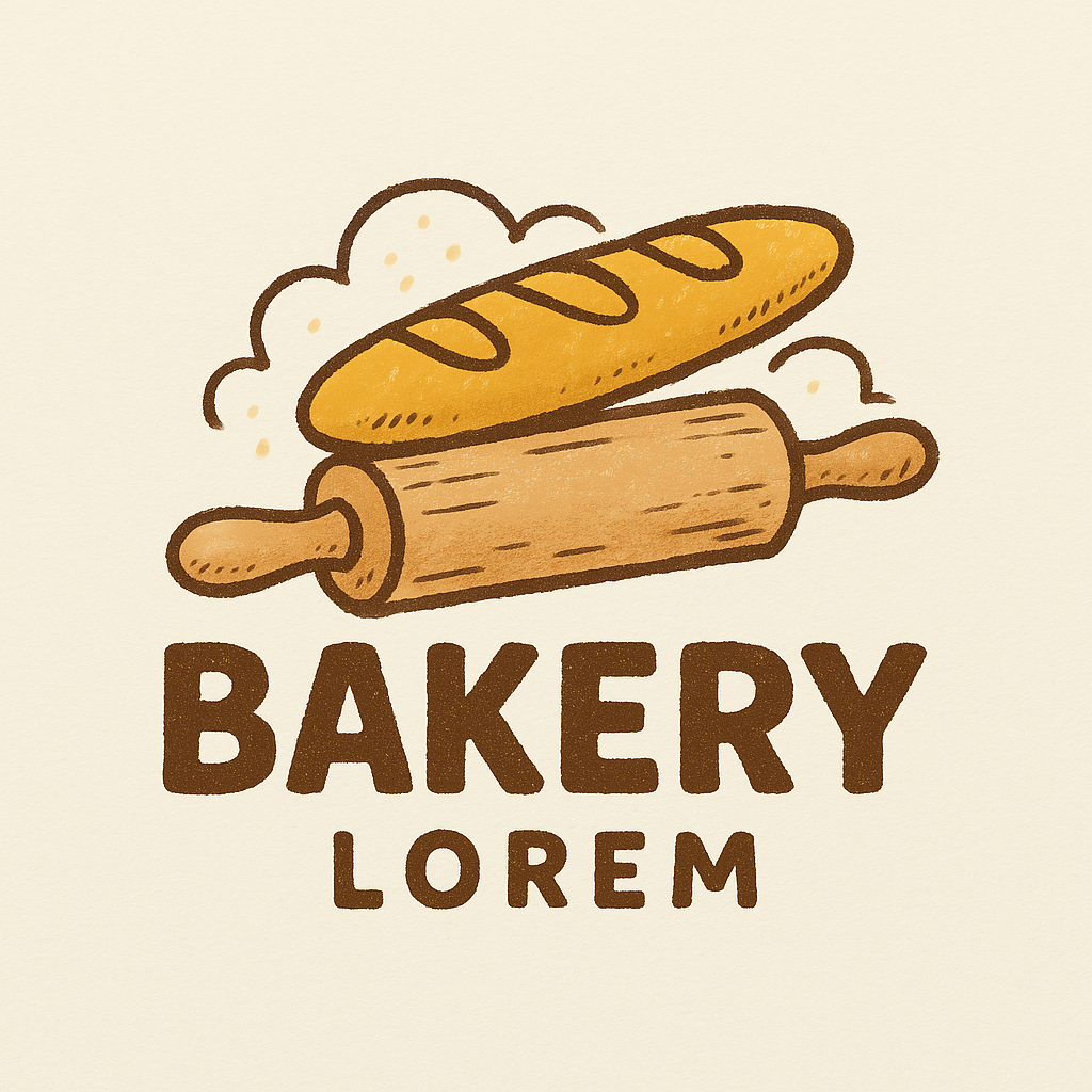 hand-drawn bakery logo 3