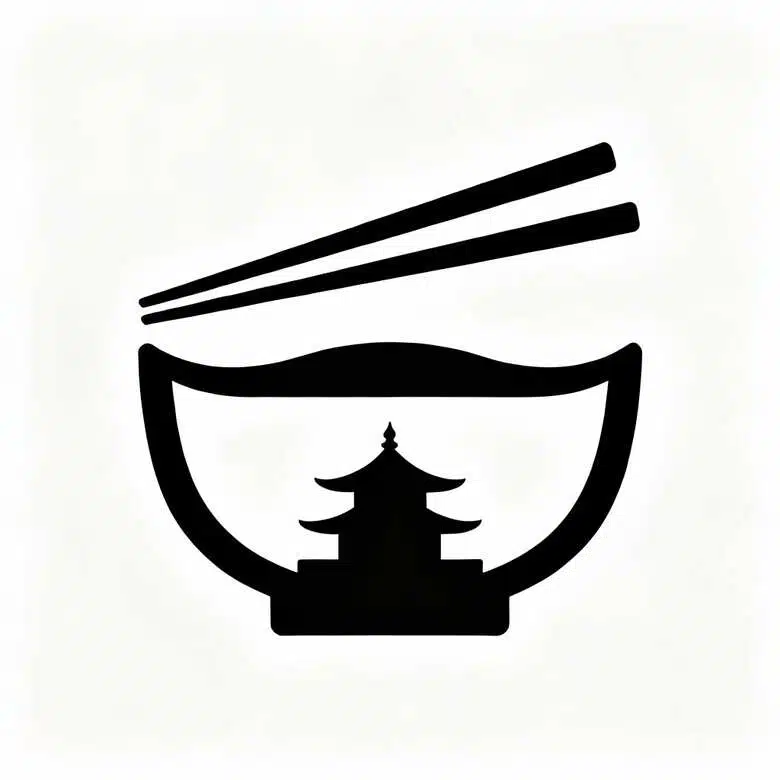 Black and white simple style amen shop logo 01