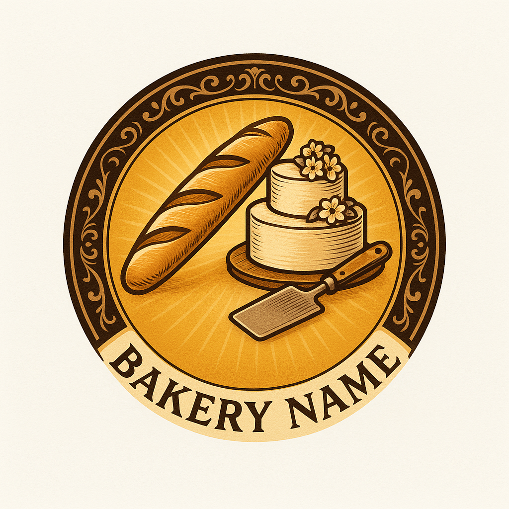 circular emblem bakery logo 2