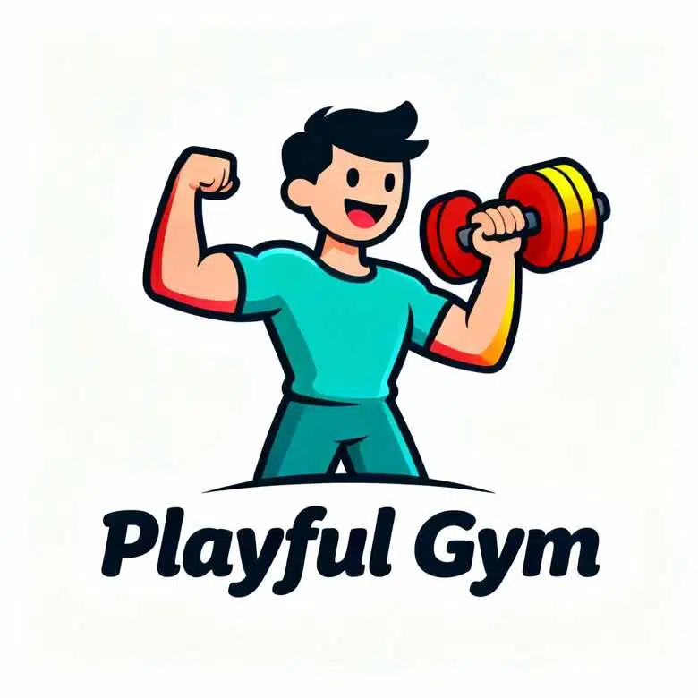 playful gym mascot logo 3