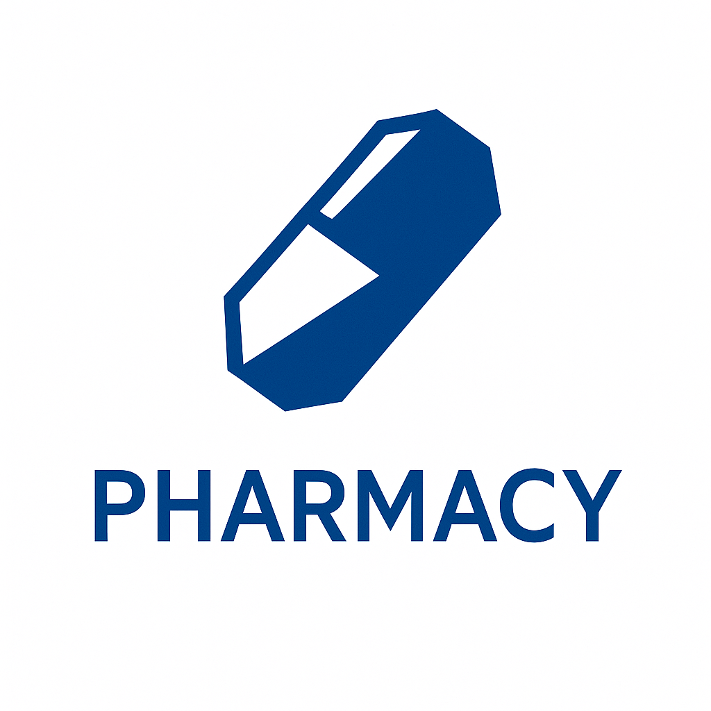 Geometric abstract pharmacy logo