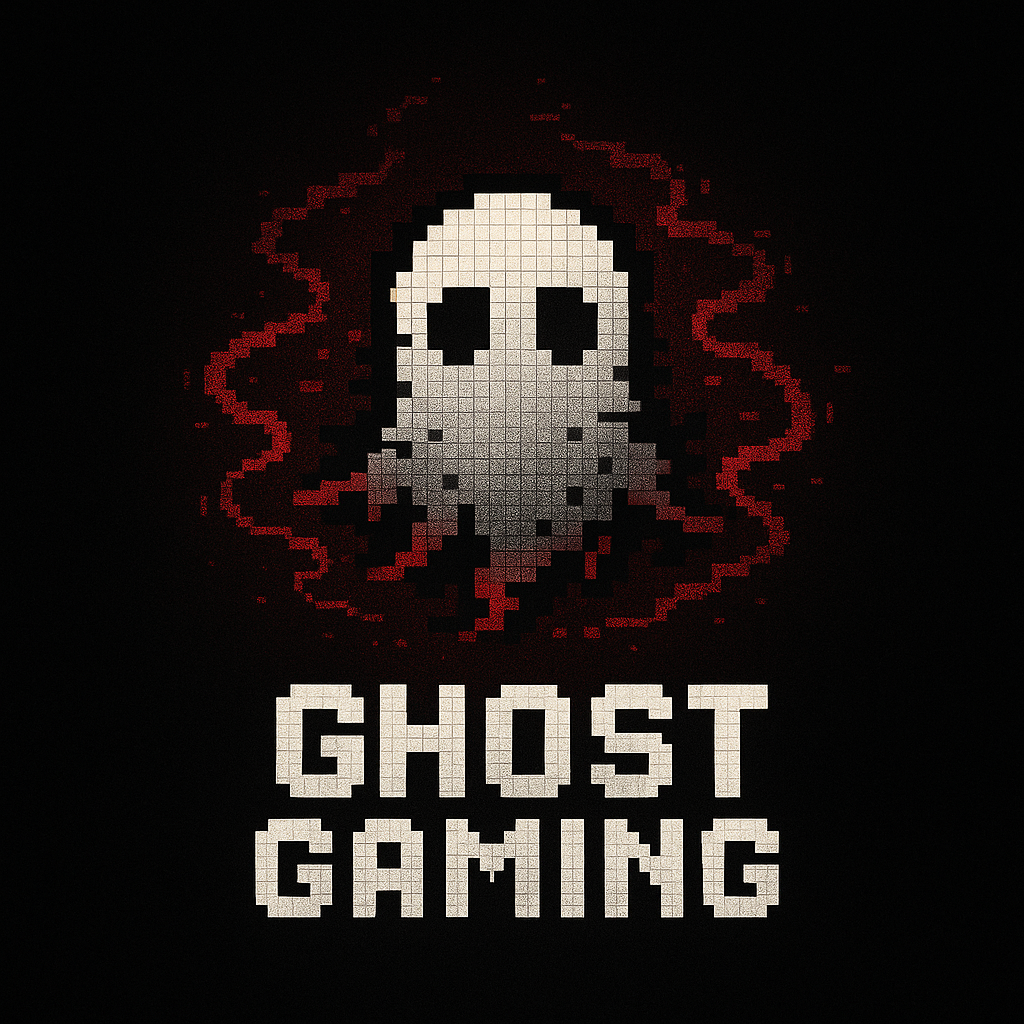ghost-themed gaming logo 