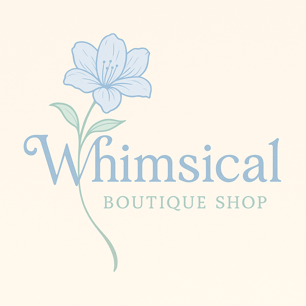 a whimsical boutique shop logo 