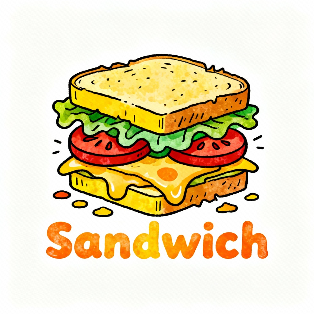 hand-drawn sandwich logo 2