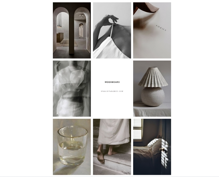 Mood board grid