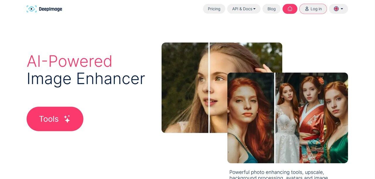 Deep Image AI interface