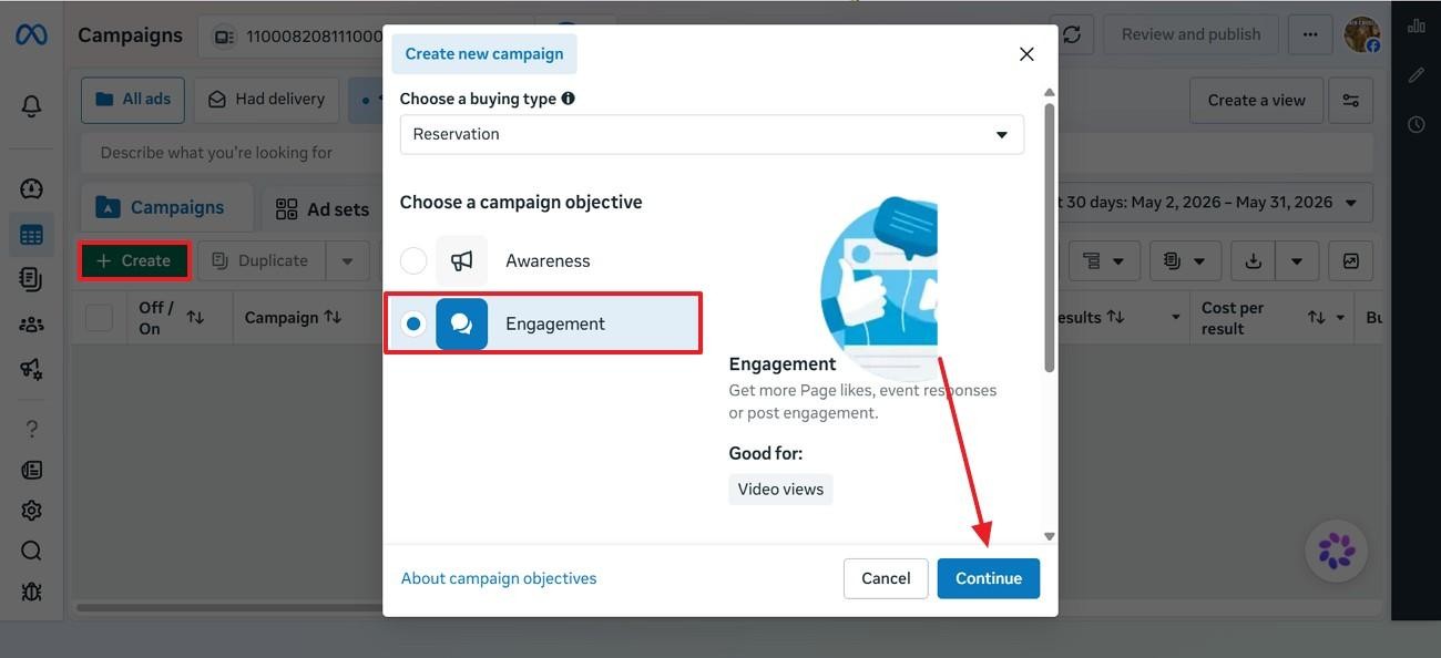 choose campaign objective