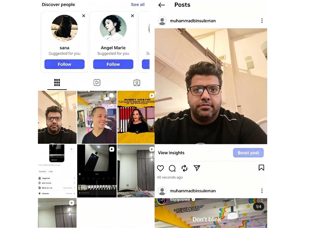 Select your post and view insights
