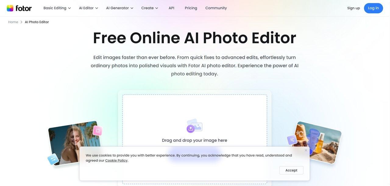 Fotor AI interface