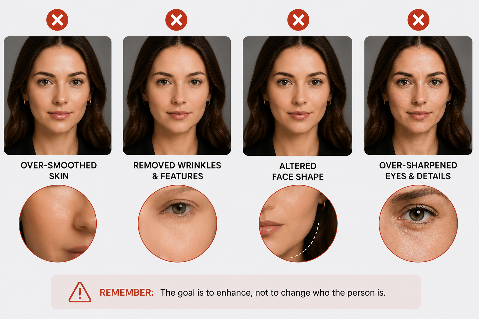 RoboNeo AI Headshot Retoucher mistakes