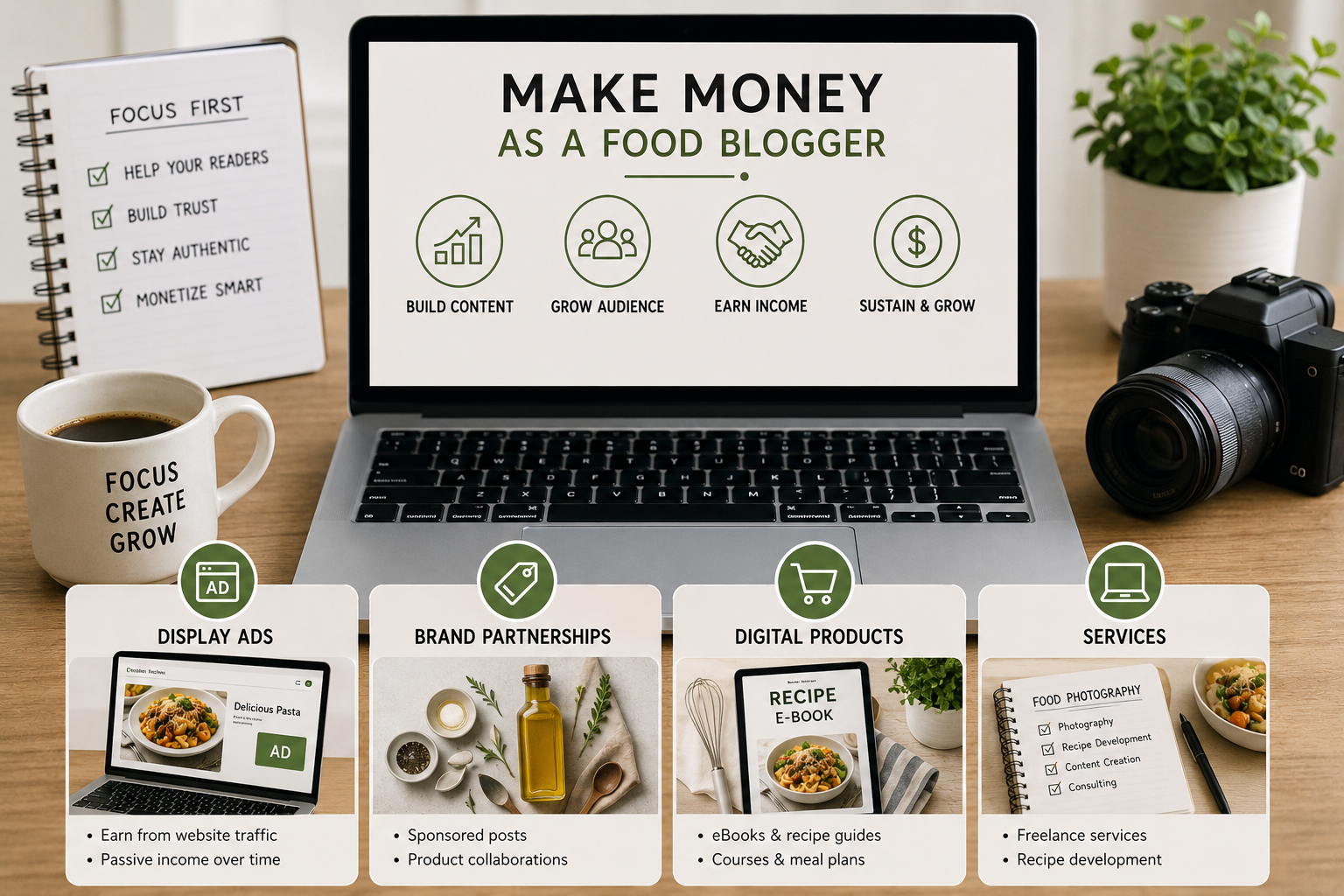 Zawa AI Editor food blogger monetization