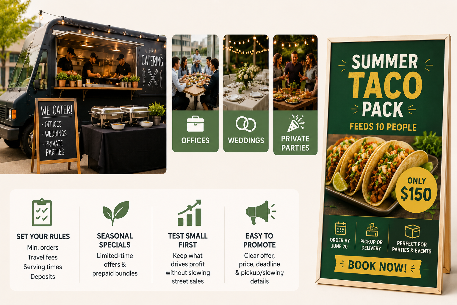 RoboNeo AI Poster for Food Truck Catering